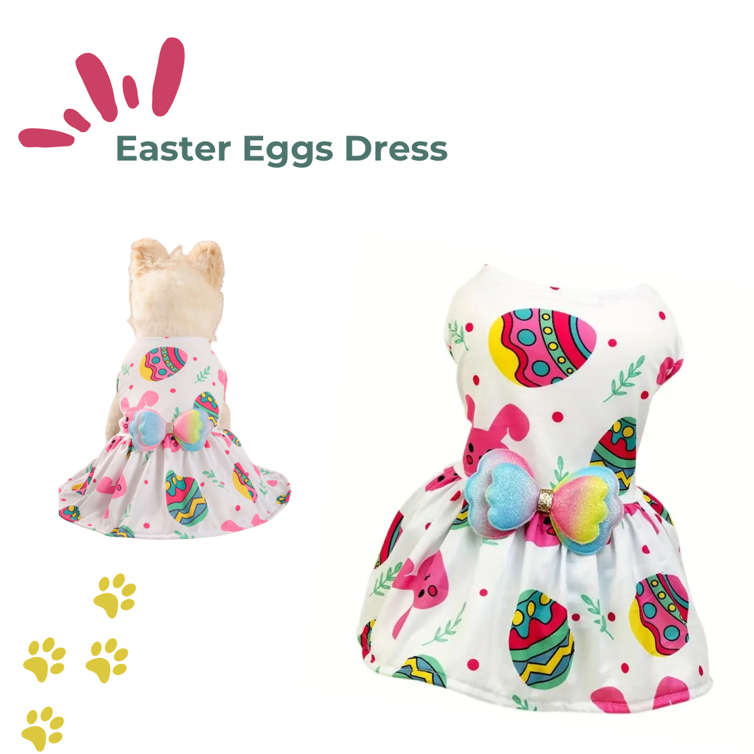 Easter eggs pet dress