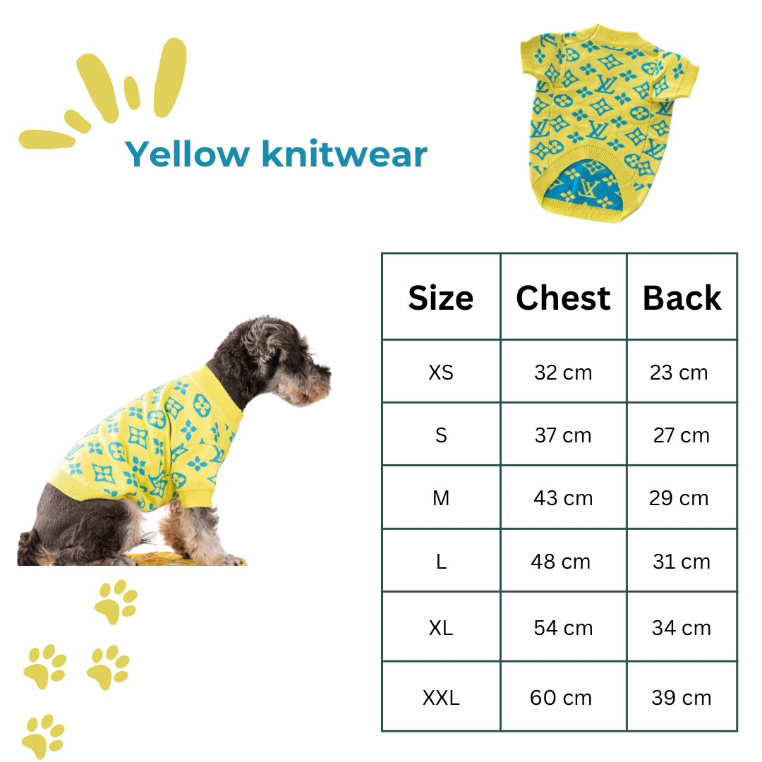Yellow knitwear