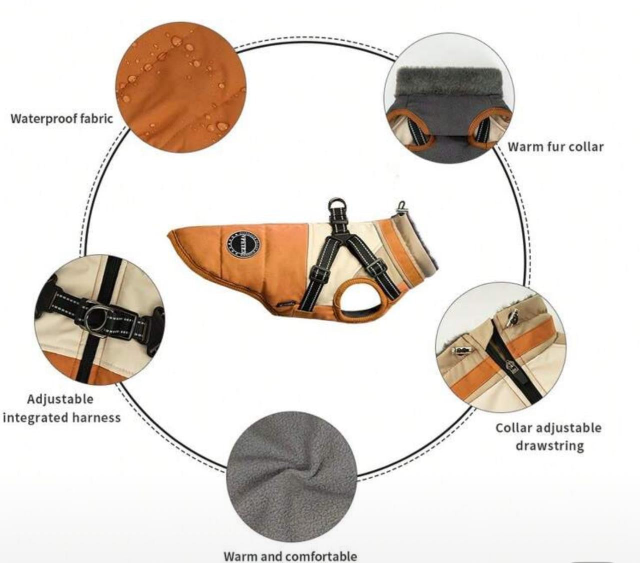 Waterproof Vest With Harness