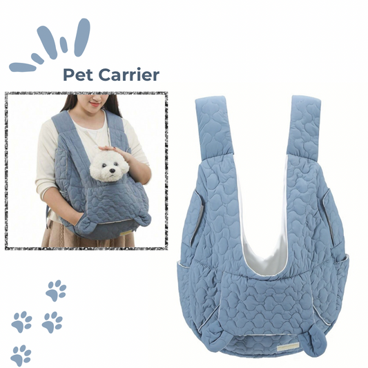 Blue pet carrier