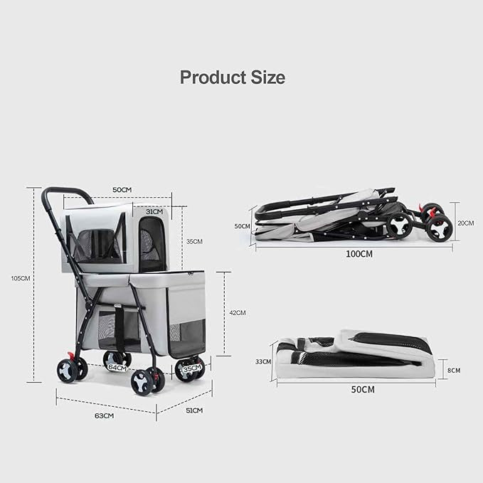 Gray stroller