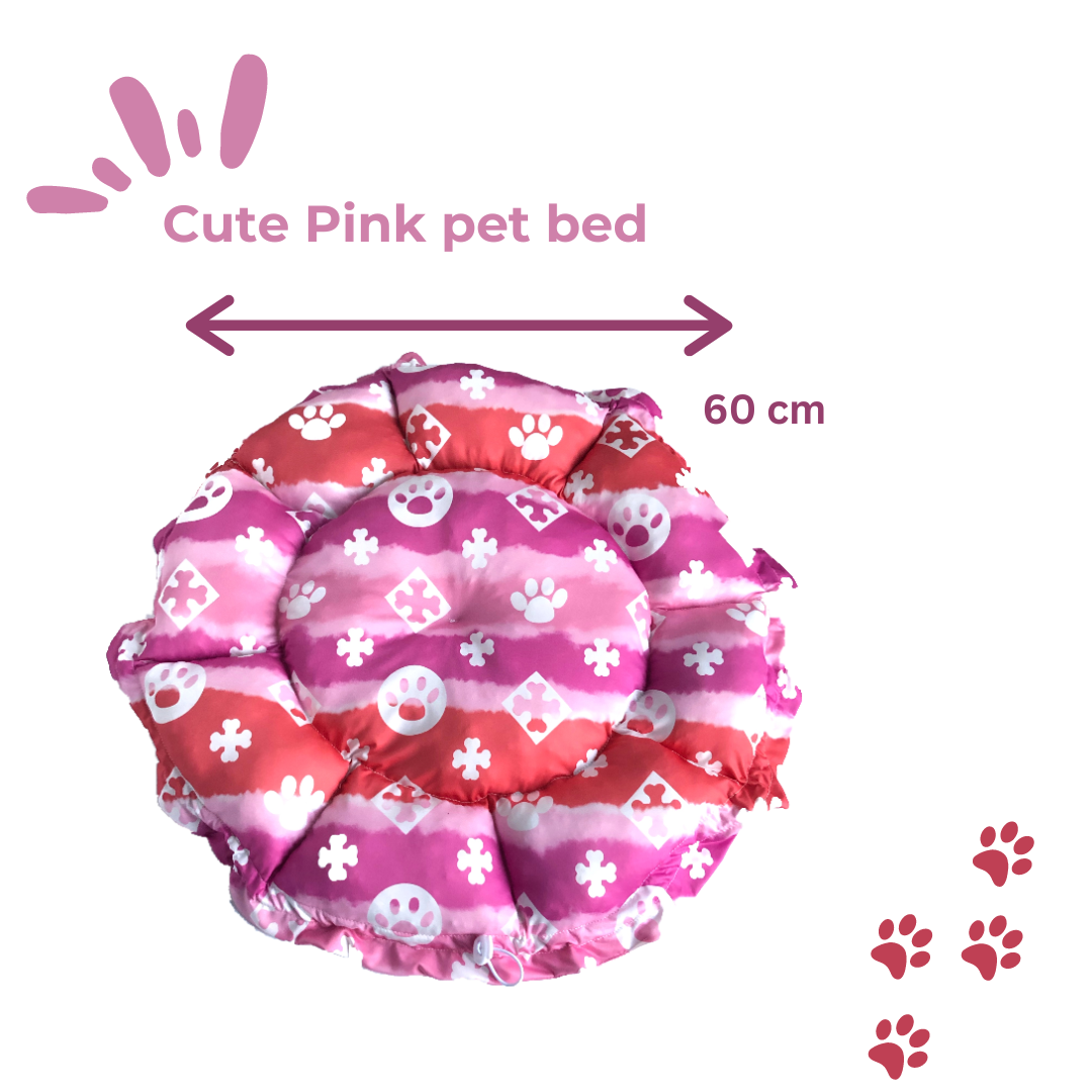 Cute pink bed
