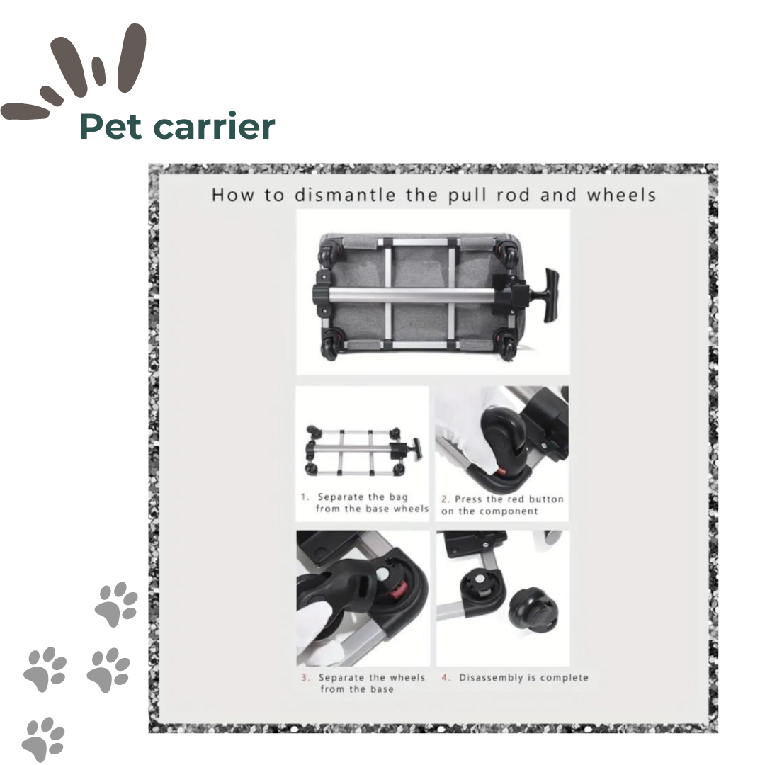 Pet carrier & trolley