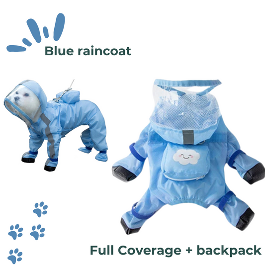 Full body raincoat with backpack