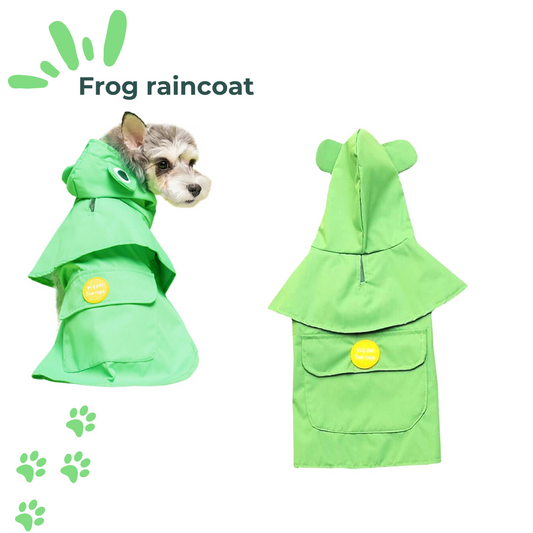 Frog shaped green raincoat